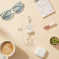 Clear Butterfly Cloud Star Keychain Charm - Moonlight Star Keychain