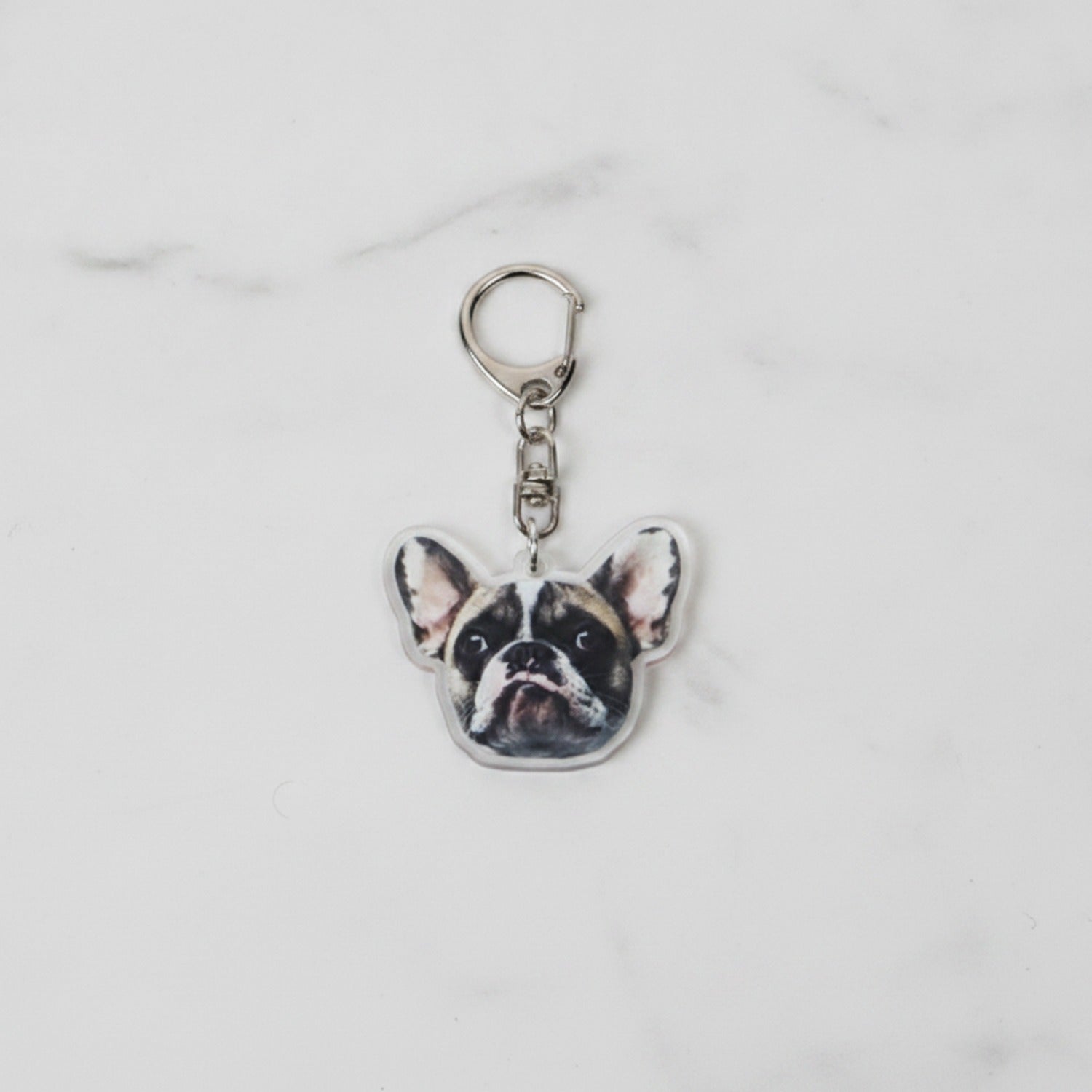 French Bulldog Acrylic Keyring Charm