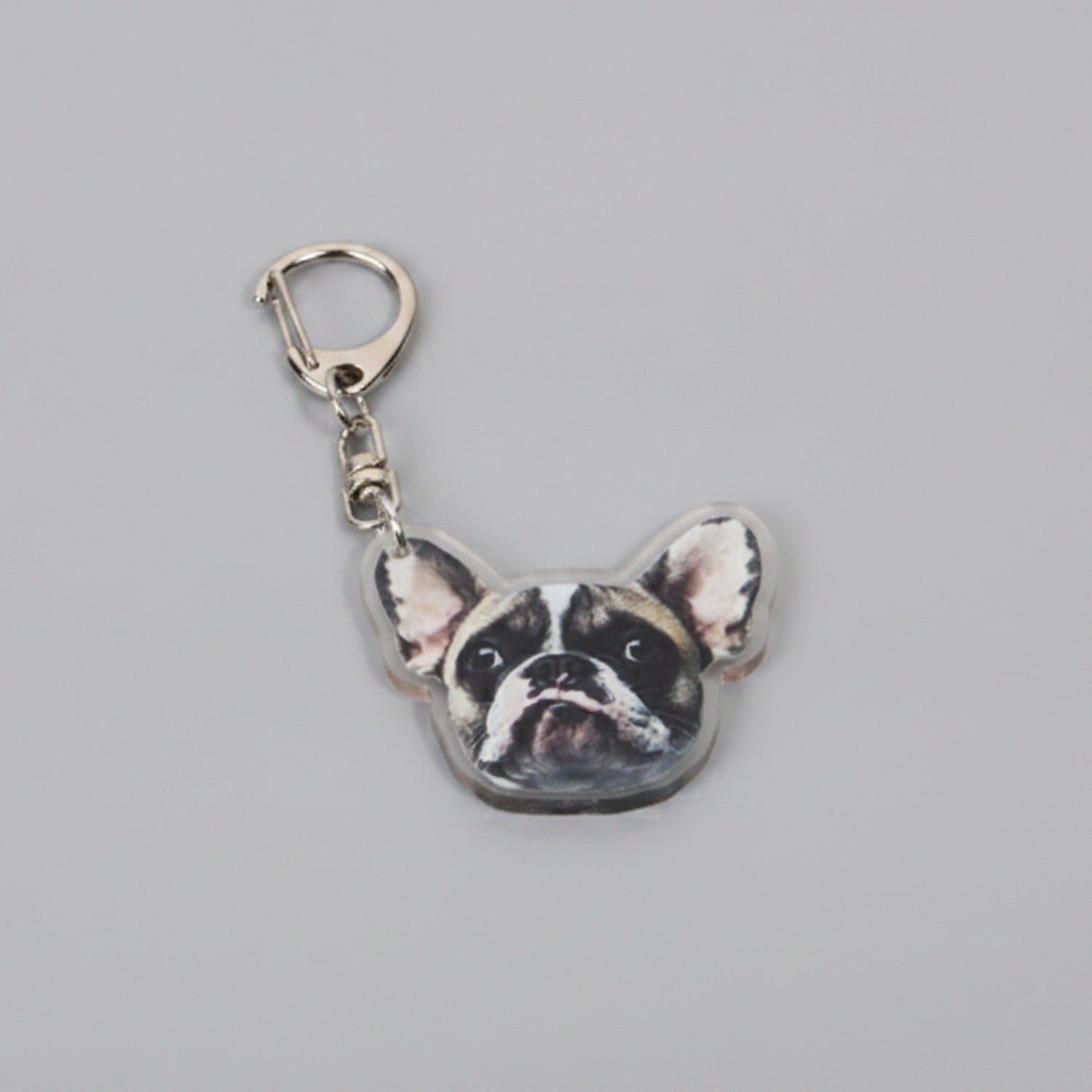 French Bulldog Acrylic Keyring Charm