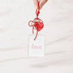 Clear Acrylic Photo Frame Keychain with Bow - Style 3 – novelty & toys (view 2)