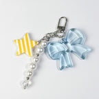 Bow Pearl Star Keychain - Style 4