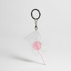 Lollipop Treat Bag Keychain Charm - Pink