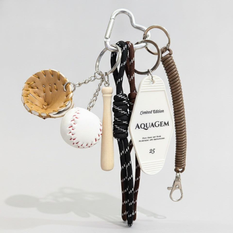 Heart 8-Ball Keyring - YSK01 – novelty & toys (view 1)