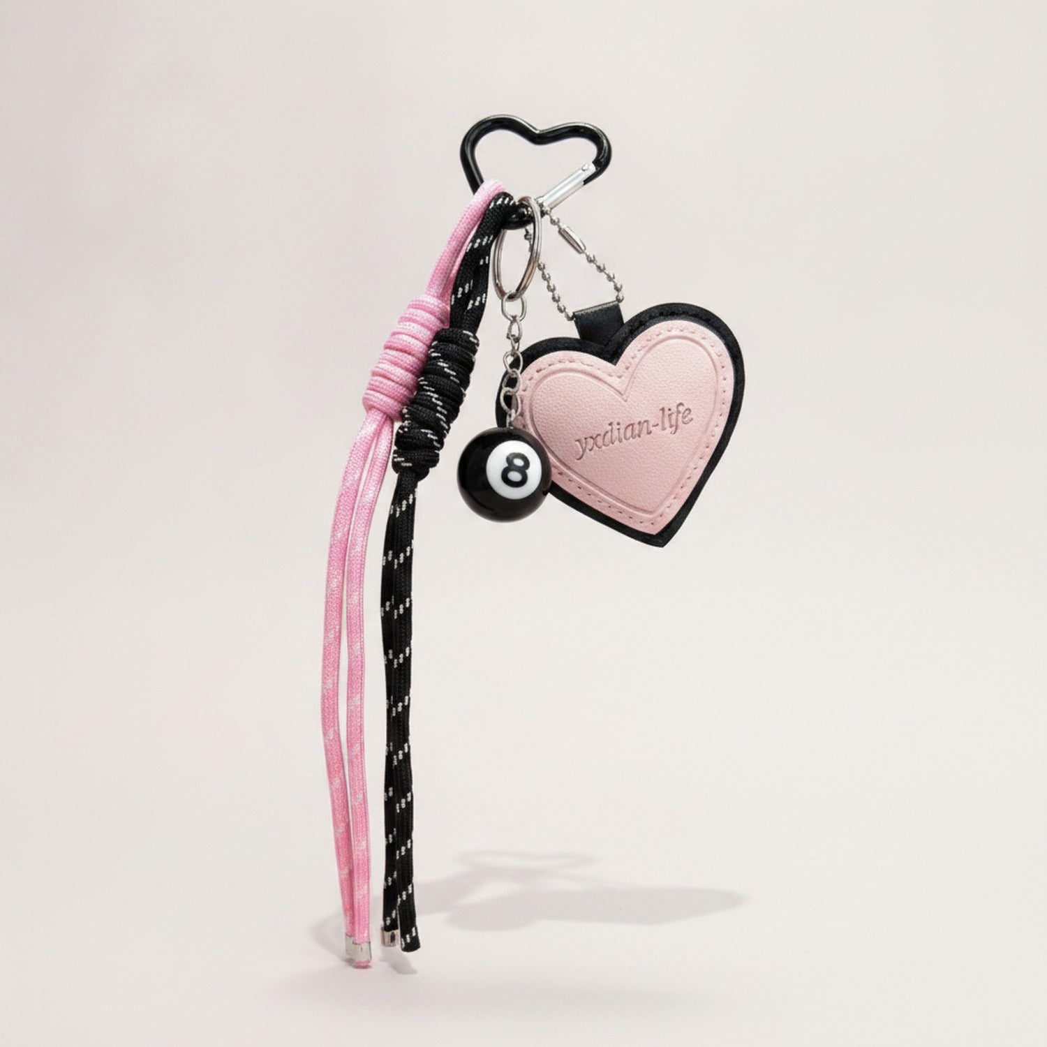 Heart 8-Ball Keyring - YSK02 – novelty & toys (view 1)