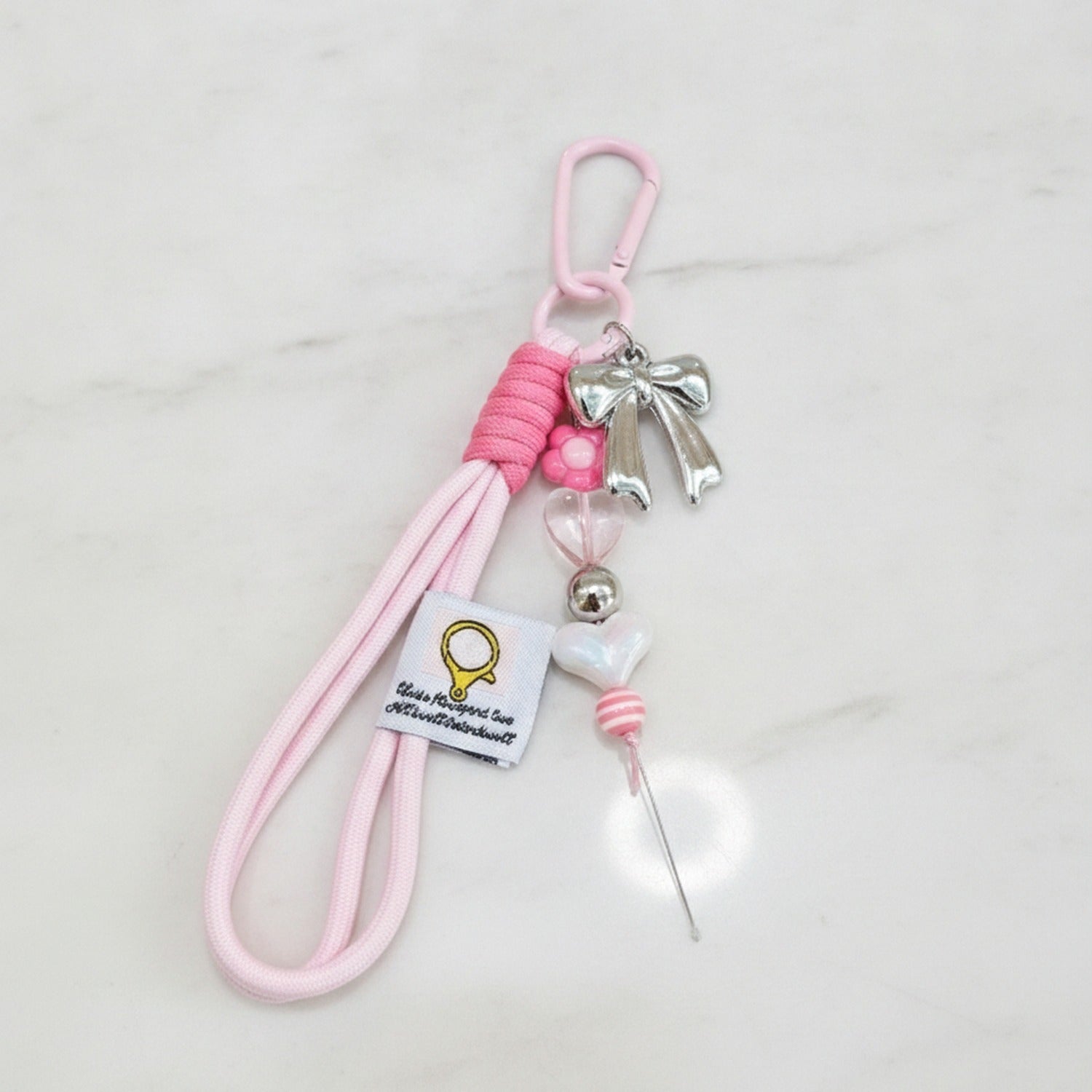 Heart 8-Ball Keyring - YSK13 – novelty & toys (view 2)