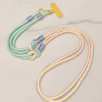 Rope Phone Strap With Beaded Detailing - Cyan Purple Adjustable Crossbody/Necklace/Bracelet