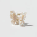 Pearl Butterfly Hair Claw Clip - Beige Butterfly Claw Clip