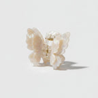 Pearl Butterfly Hair Claw Clip - Beige Butterfly Claw Clip