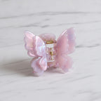 Pearl Butterfly Hair Claw Clip - Pink Butterfly Hair Clip – hair accessories (view 2)