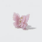 Pearl Butterfly Hair Claw Clip - Pink Butterfly Hair Clip – hair accessories (view 1)