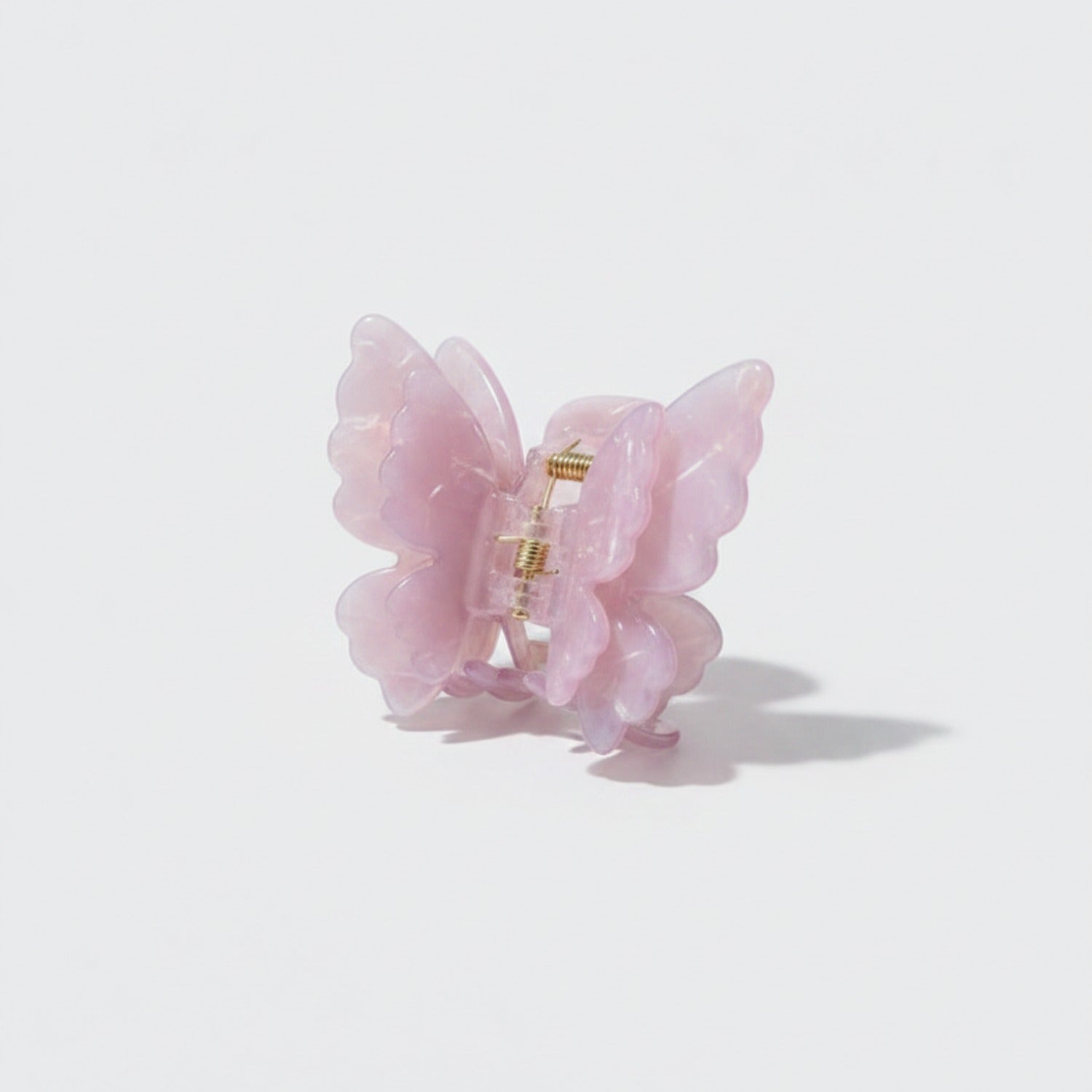 Pearl Butterfly Hair Claw Clip - Pink Butterfly Hair Clip