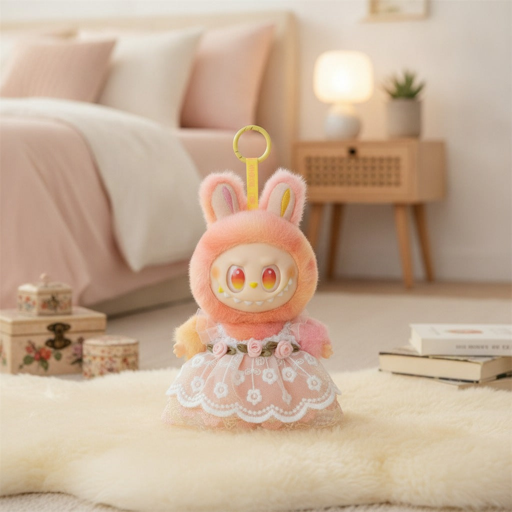 Fluffy Bunny Plush Keychain – novelty & toys (view 2)