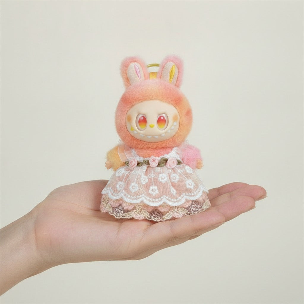 Fluffy Bunny Plush Keychain – novelty & toys (view 3)