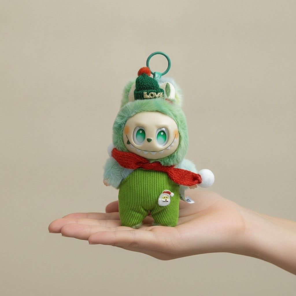 Cute Christmas Character Plush Keychain – novelty & toys (view 3)
