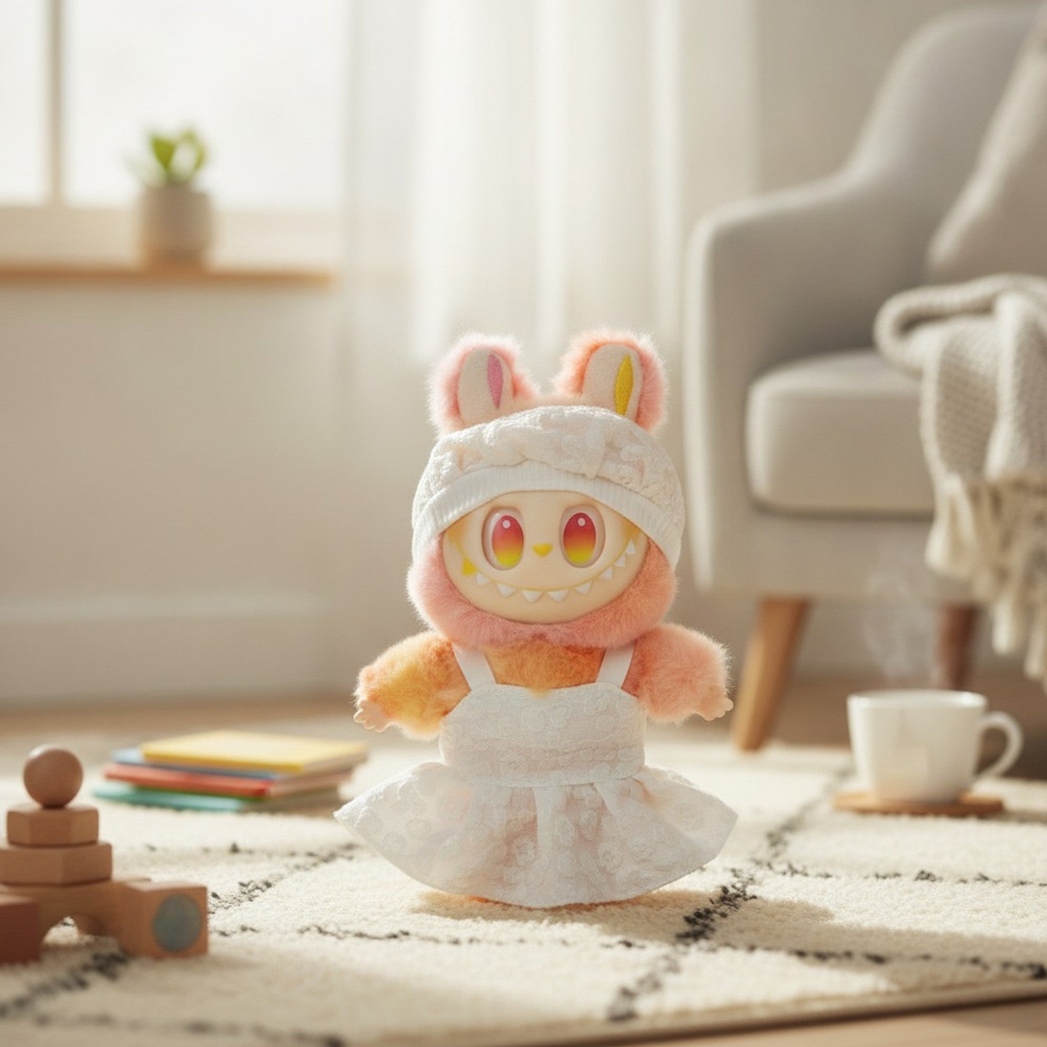 Whimsical Bunny Plush Toy – novelty & toys (view 2)