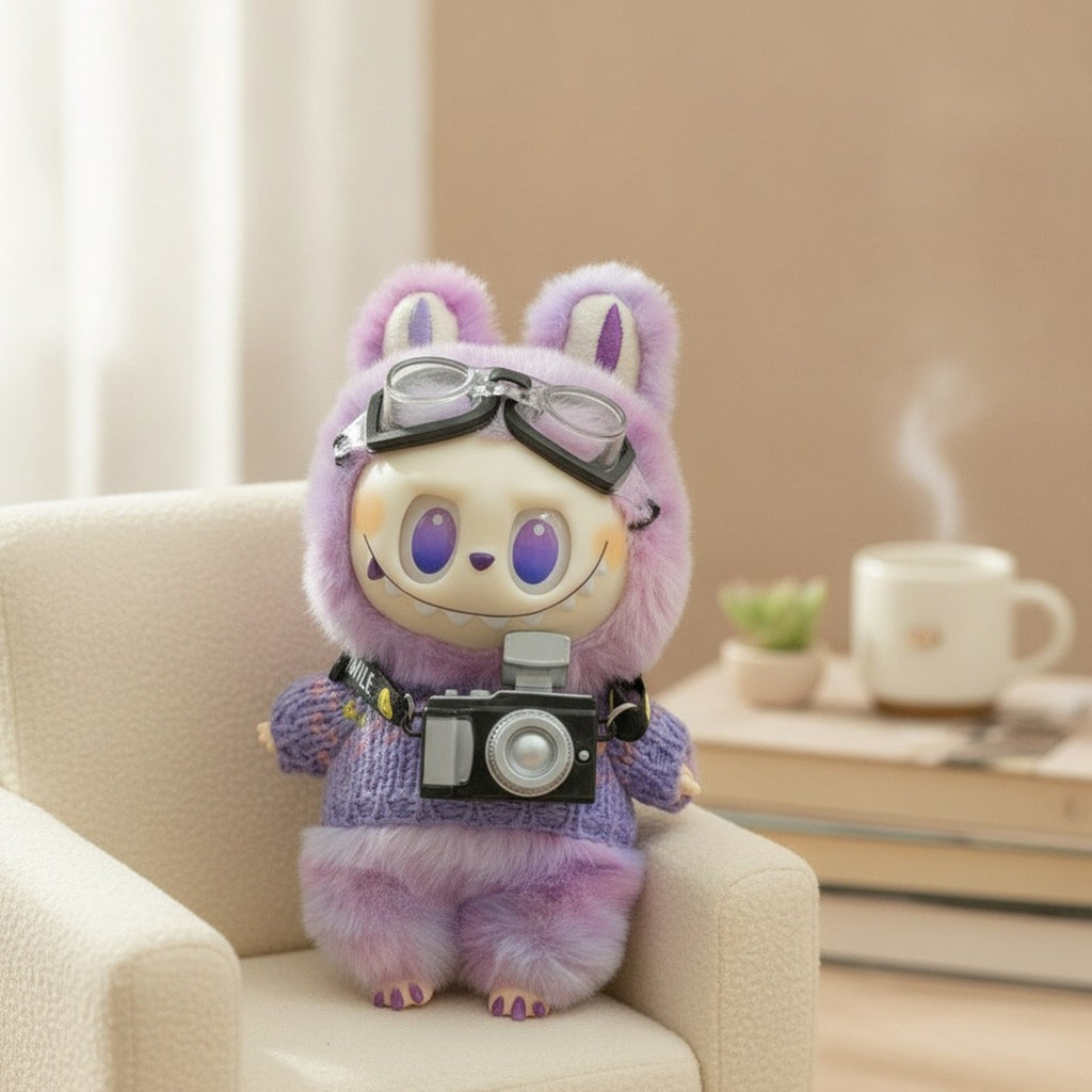 Goggles Camera Plush Doll Charm – apparel accessories (view 2)