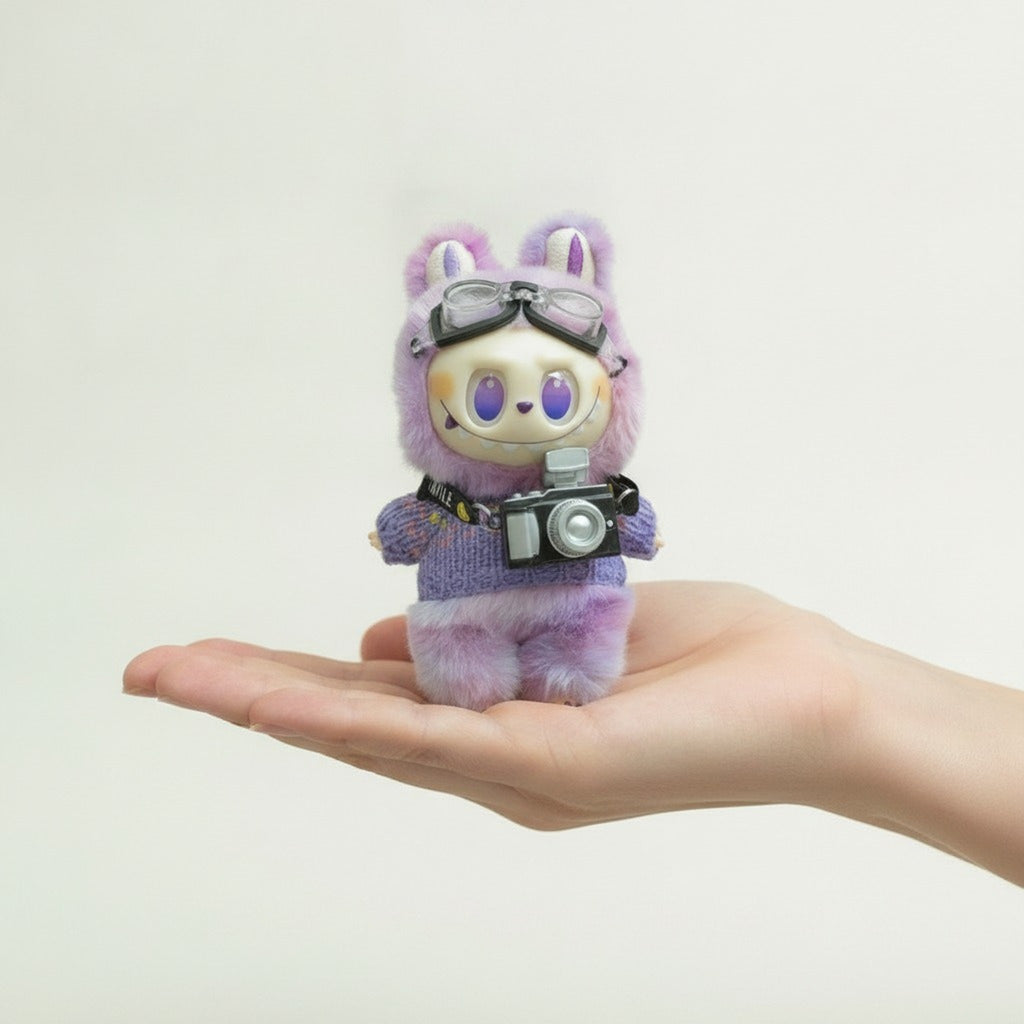 Goggles Camera Plush Doll Charm – apparel accessories (view 3)