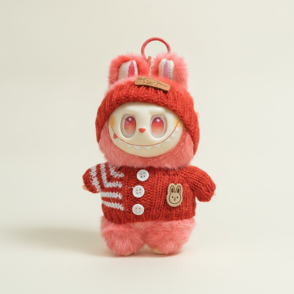 Creepy Cute Bunny Plush Keychain – novelty & toys (view 1)