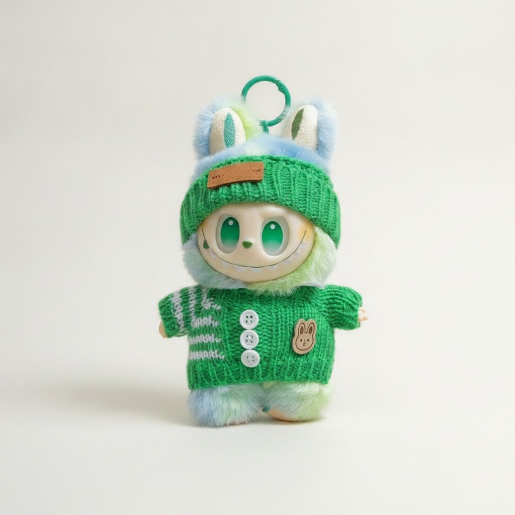 EMonster Knitted Gradient Bunny Keychain Charm – apparel accessories (view 1)