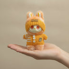 Fluffy Knitted Character Plush Keychain – apparel accessories (view 3)