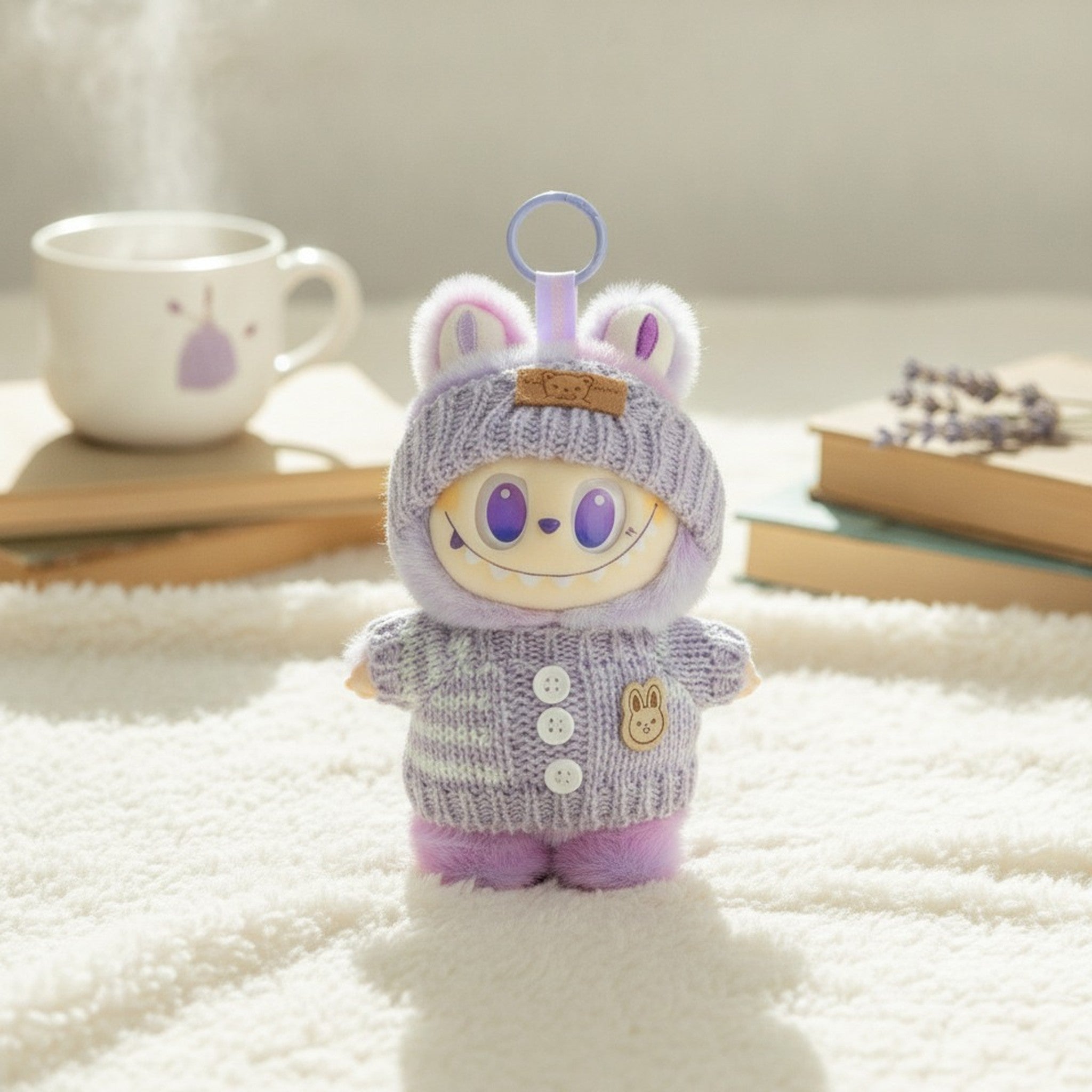 Knitted Plush Bag Charm – novelty & toys (view 2)