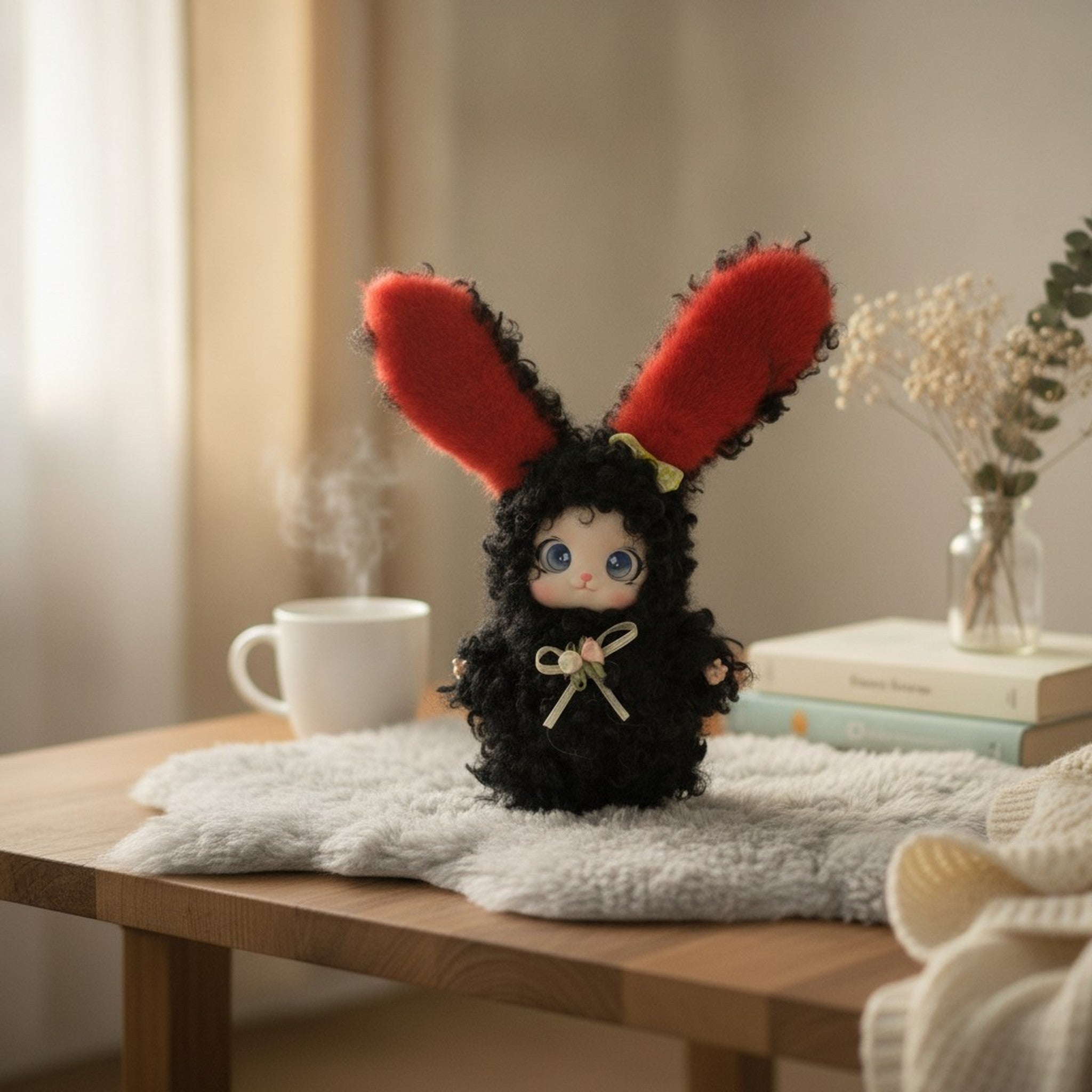 Cute Plush Bunny Doll – novelty & toys (view 2)