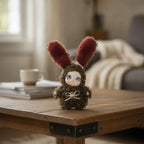 Fluffy Bunny Doll Keychain – novelty & toys (view 2)