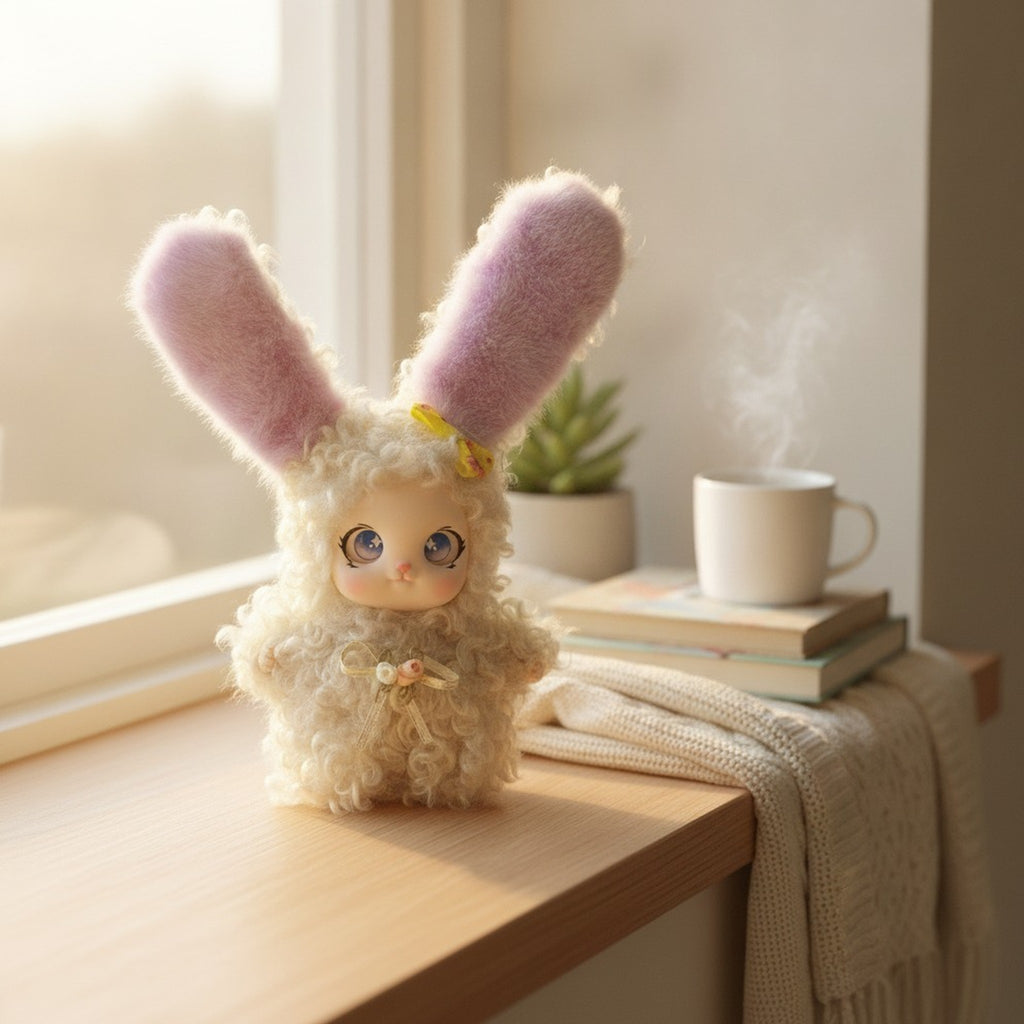 Curly Plush Bunny Doll – novelty & toys (view 2)