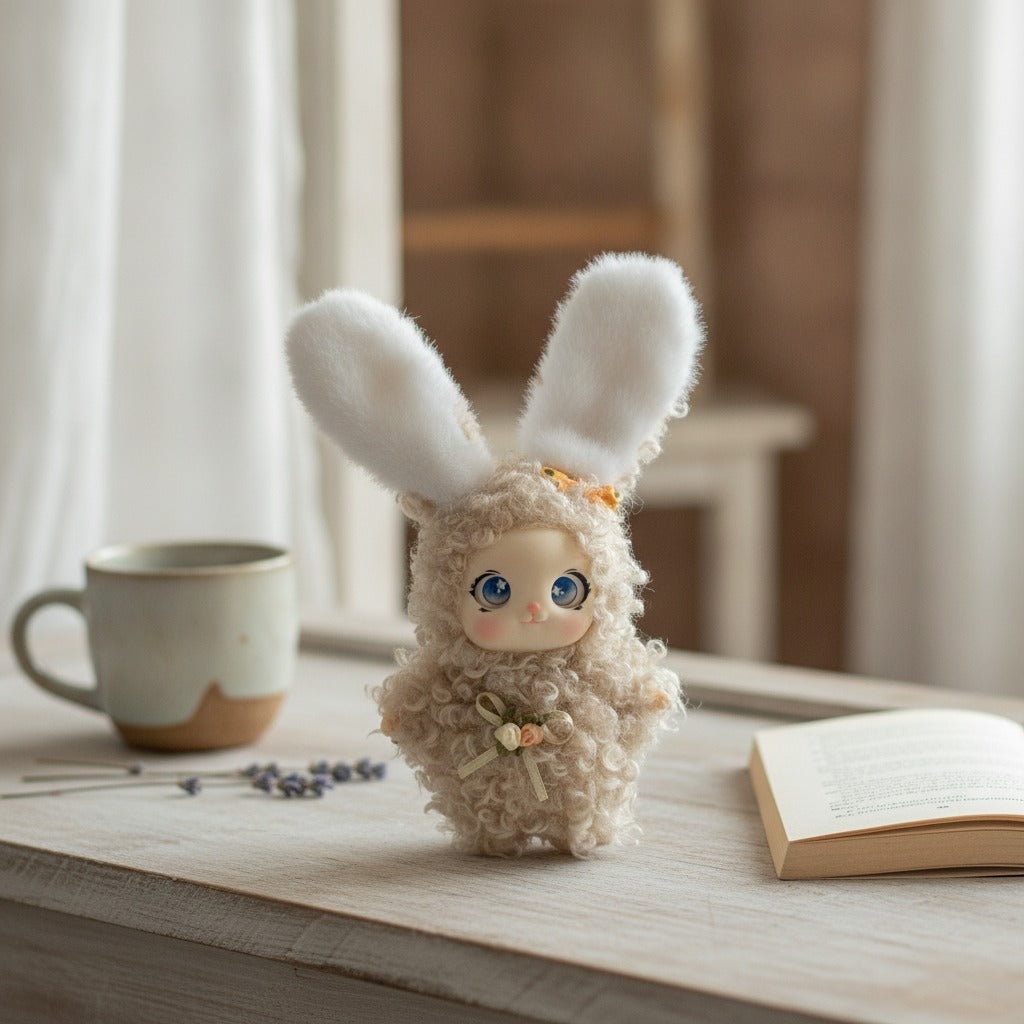 Fluffy Bunny Doll Bag Charm – novelty & toys (view 2)