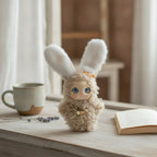 Fluffy Bunny Doll Bag Charm – novelty & toys (view 2)