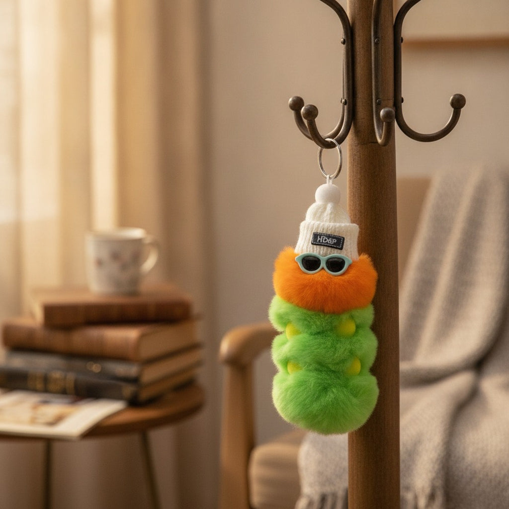 Fuzzy Beanie Monster Keychain – bags & wallets (view 2)