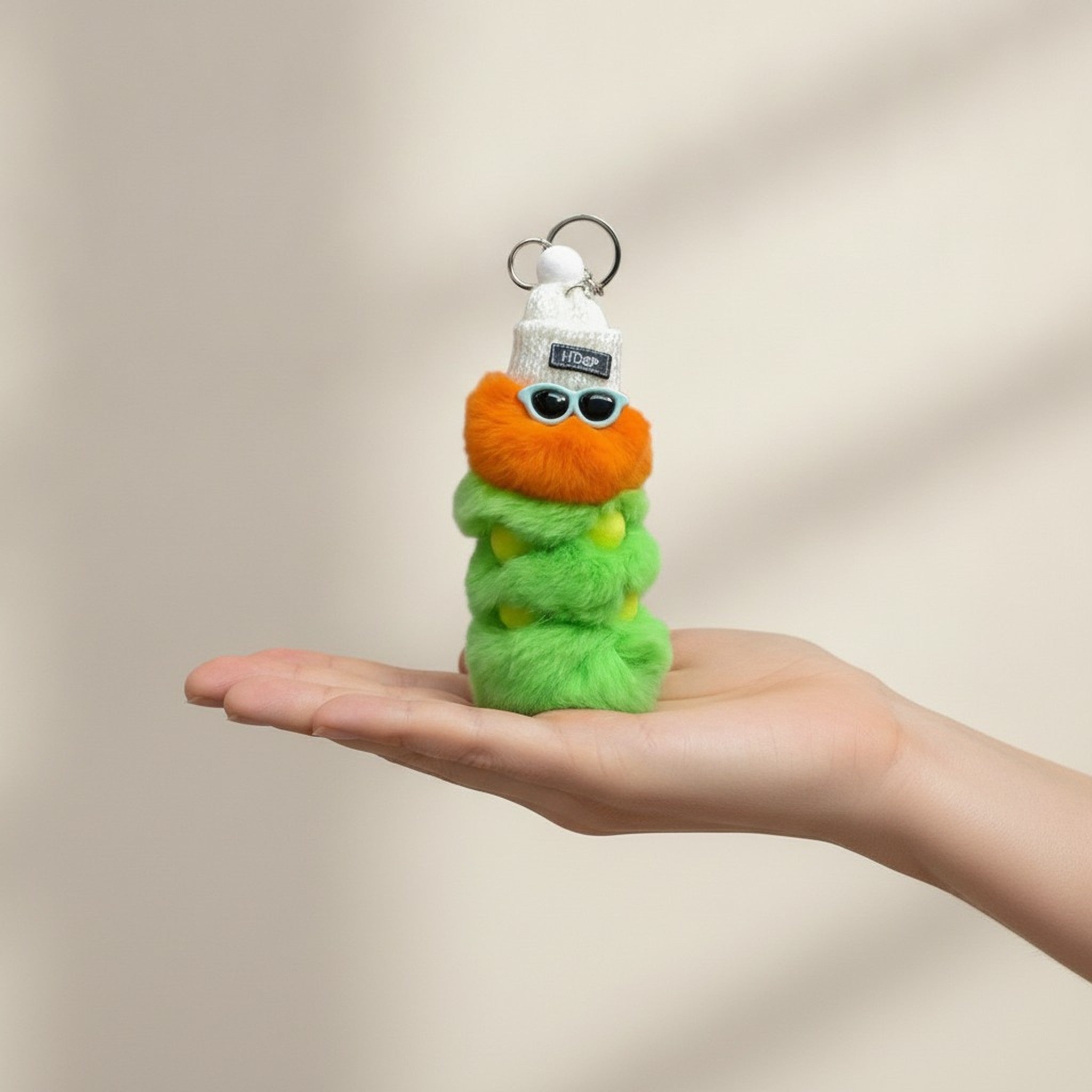 Fuzzy Beanie Monster Keychain – bags & wallets (view 3)