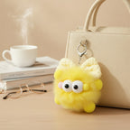 Fluffy Monster Bow Keychain – novelty & toys (view 2)