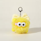 Fluffy Monster Bow Keychain – novelty & toys (view 1)
