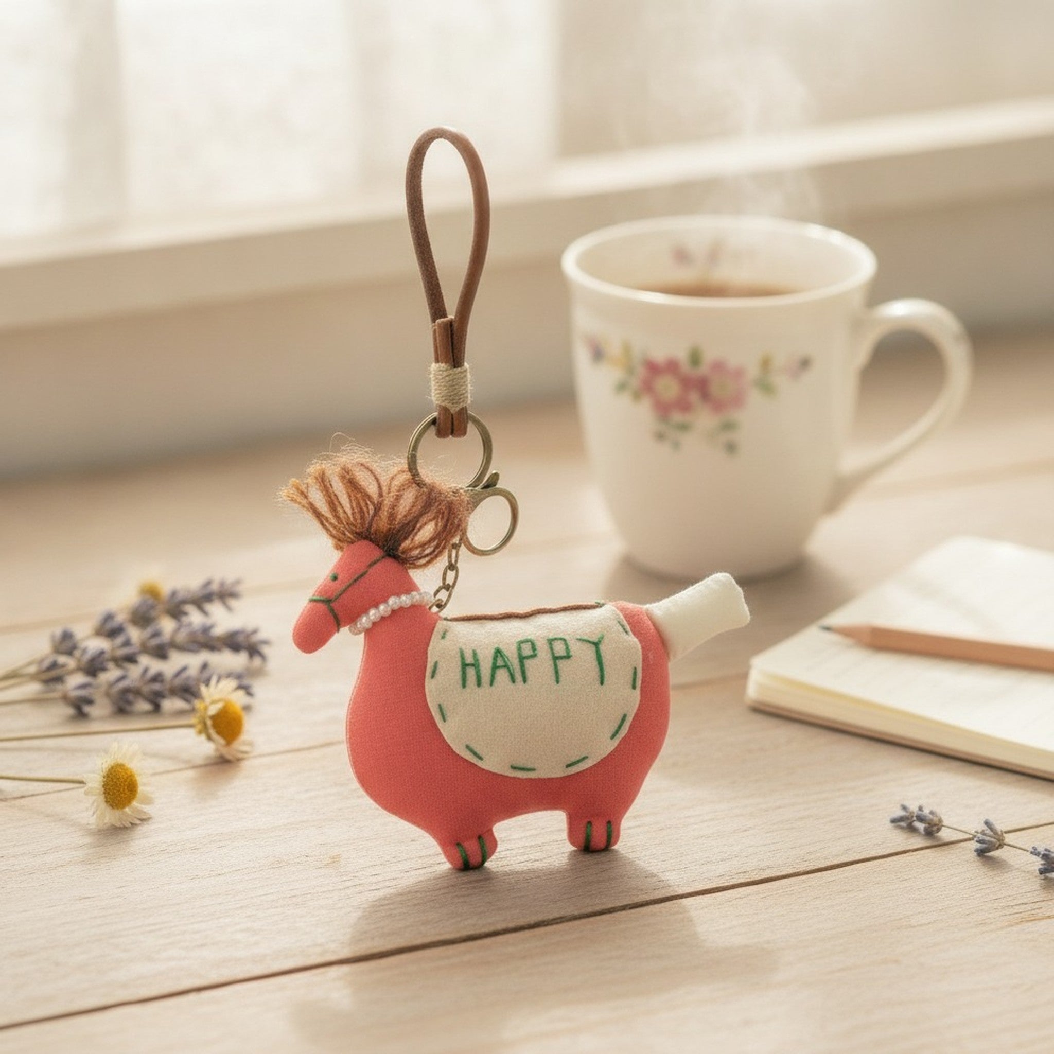 Happy Horse Plush Keychain – bags & wallets (view 2)