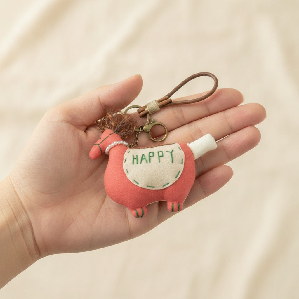 Happy Horse Plush Keychain – bags & wallets (view 3)
