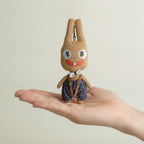 Money-Eyed Rabbit Plush Keychain – novelty & toys (view 3)