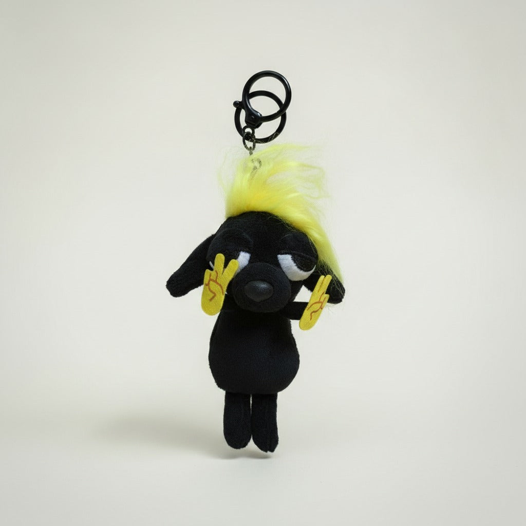 Cartoon Character Plush Keychain – novelty & toys (view 1)