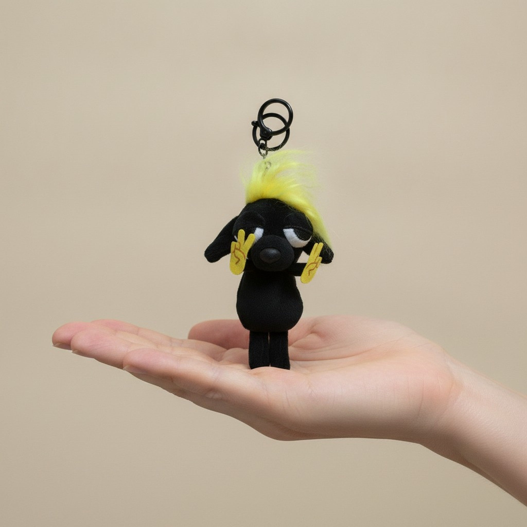 Cartoon Character Plush Keychain – novelty & toys (view 3)
