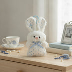 Soft Polka Dot Bunny Plush Keychain – novelty & toys (view 2)