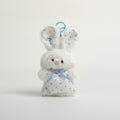 Soft Polka Dot Bunny Plush Keychain – novelty & toys (view 1)