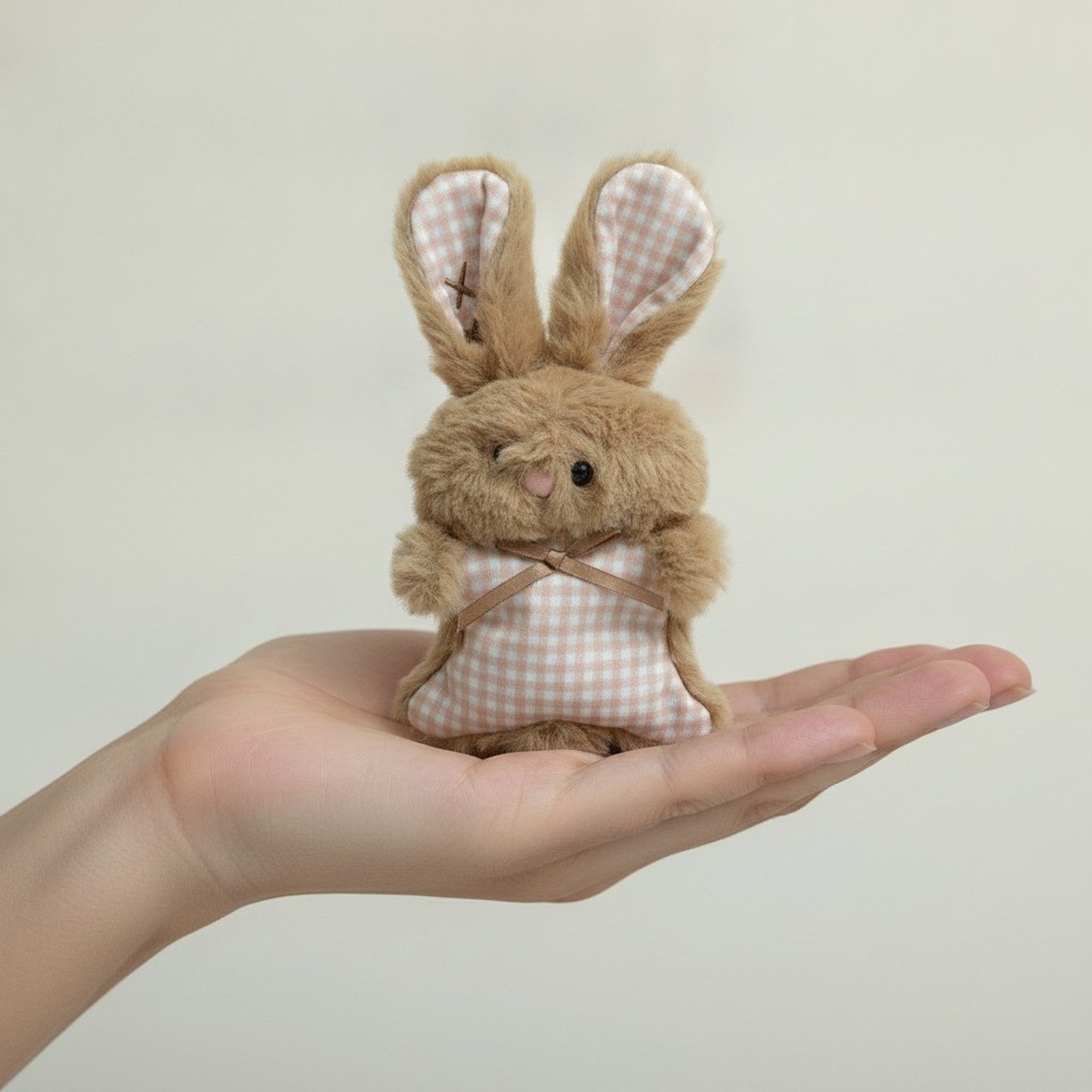Fluffy Bunny Keychain Bag Charm – novelty & toys (view 3)