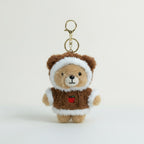 Fluffy Bear Hoodie Charm Keychain – novelty & toys (view 1)