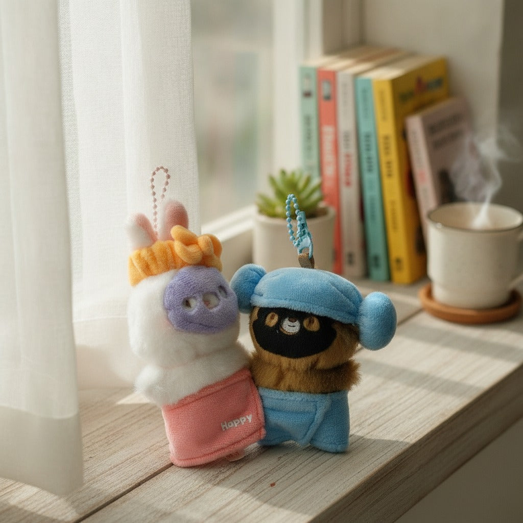 Adorable Character Plush Keychains – novelty & toys (view 2)
