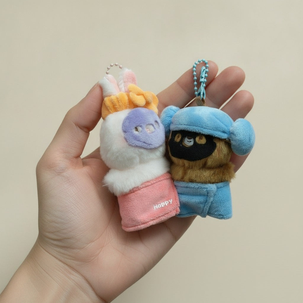 Adorable Character Plush Keychains – novelty & toys (view 3)
