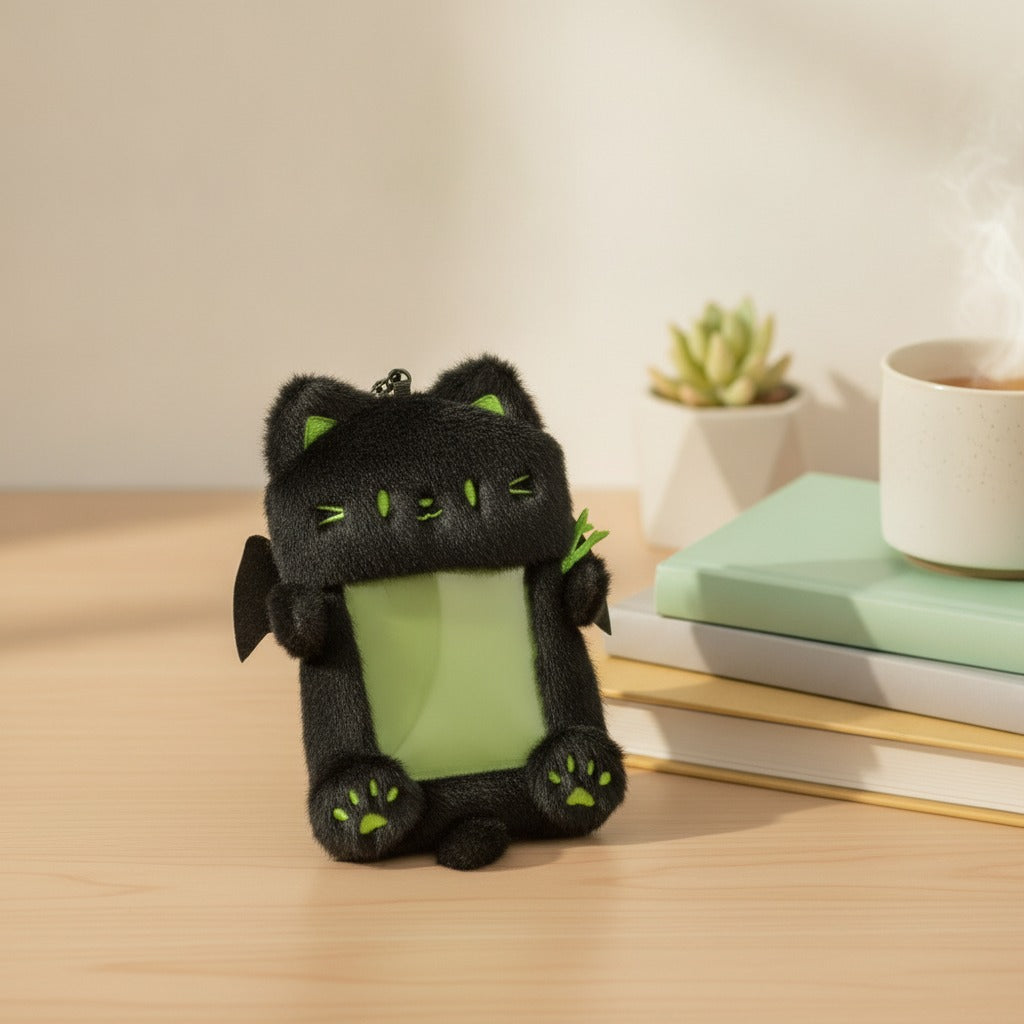 Cat Plush Trading Card Keychain – novelty & toys (view 2)