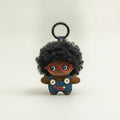 Cute Curly Hair Plush Doll Keychain – novelty & toys (view 1)