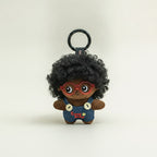 Cute Curly Hair Plush Doll Keychain – novelty & toys (view 1)