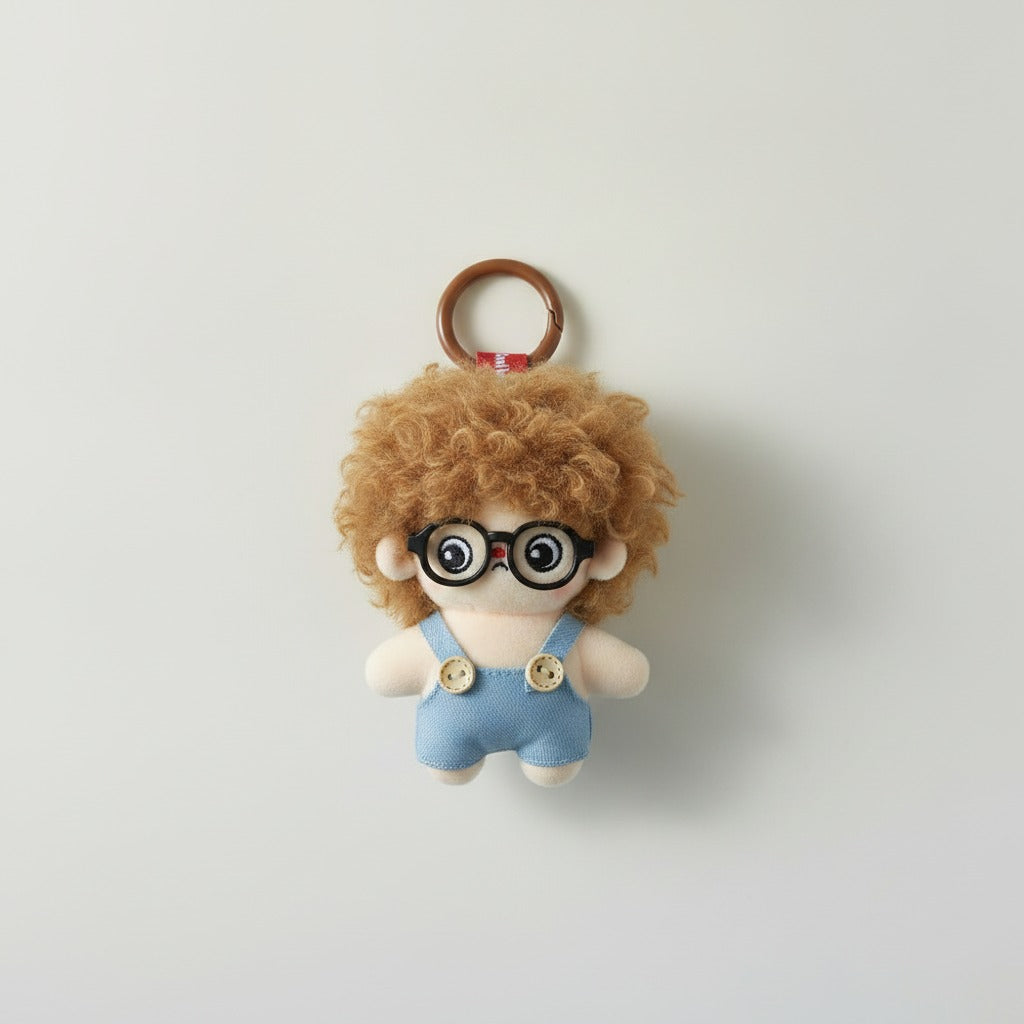 Curly Hair Baby Plush Keychain – novelty & toys (view 1)
