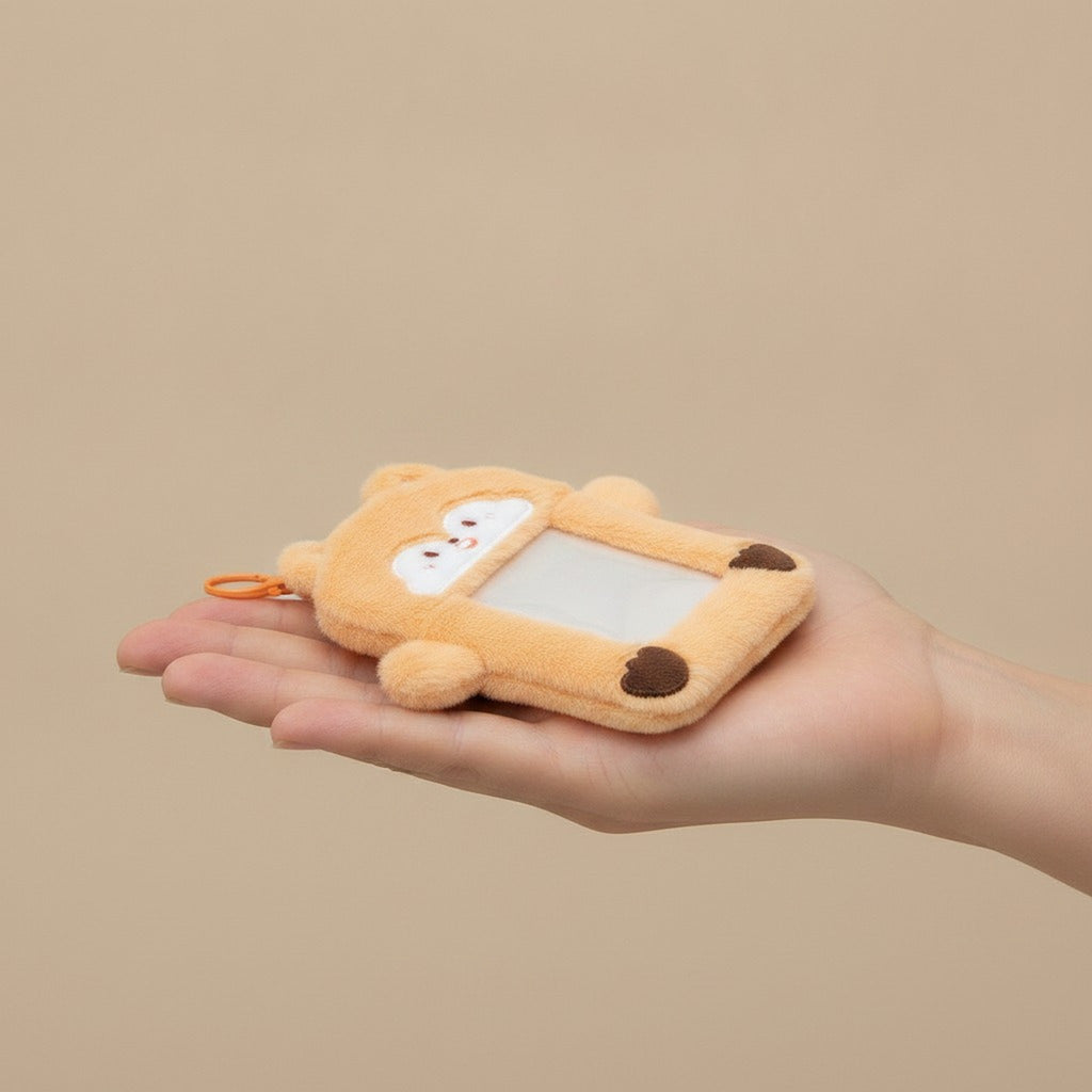 Fluffy Animal Photo Card Holder Keychain – novelty & toys (view 3)